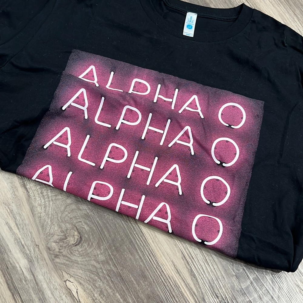 Alpha Omicron Pi - Alpha O Neon Letters - image 1